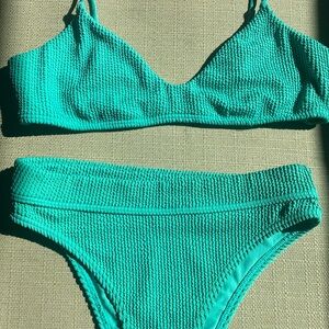 Billabong High Waist Teal Bikini Set
